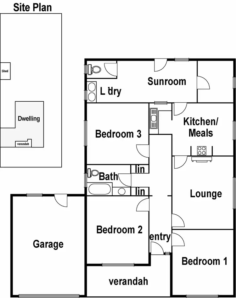 Floorplan of Homely house listing, 1 Maclagan Crescent, Reservoir VIC 3073