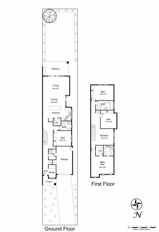 Floorplan of Homely townhouse listing, 6A Longview Avenue, Bentleigh East VIC 3165