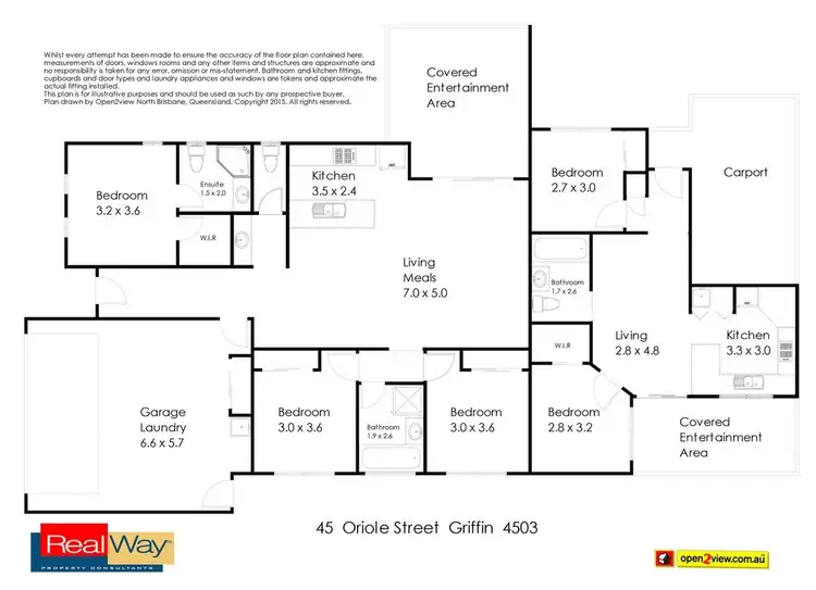 Floorplan of Homely house listing, 45 Oriole St, Griffin QLD 4503