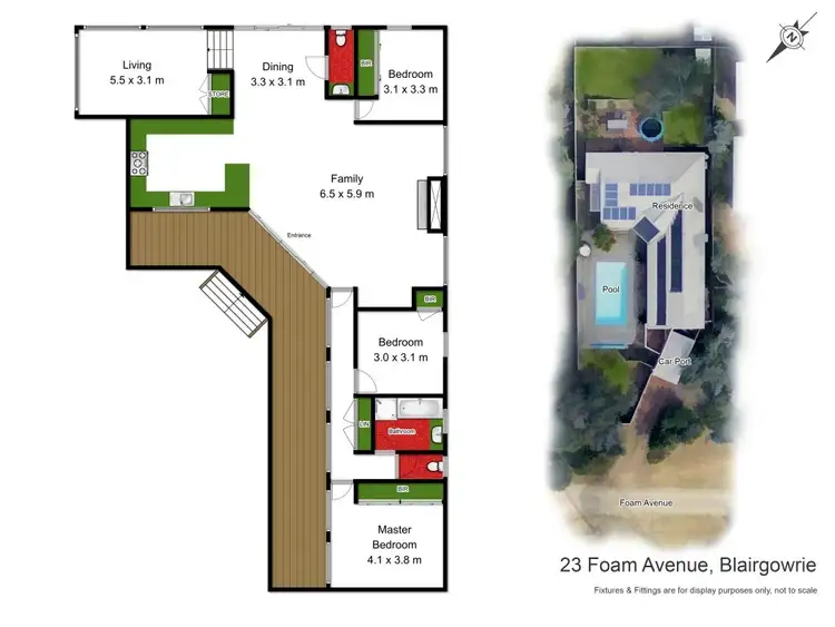 Floorplan of Homely house listing, 23 Foam Avenue, Blairgowrie VIC 3942