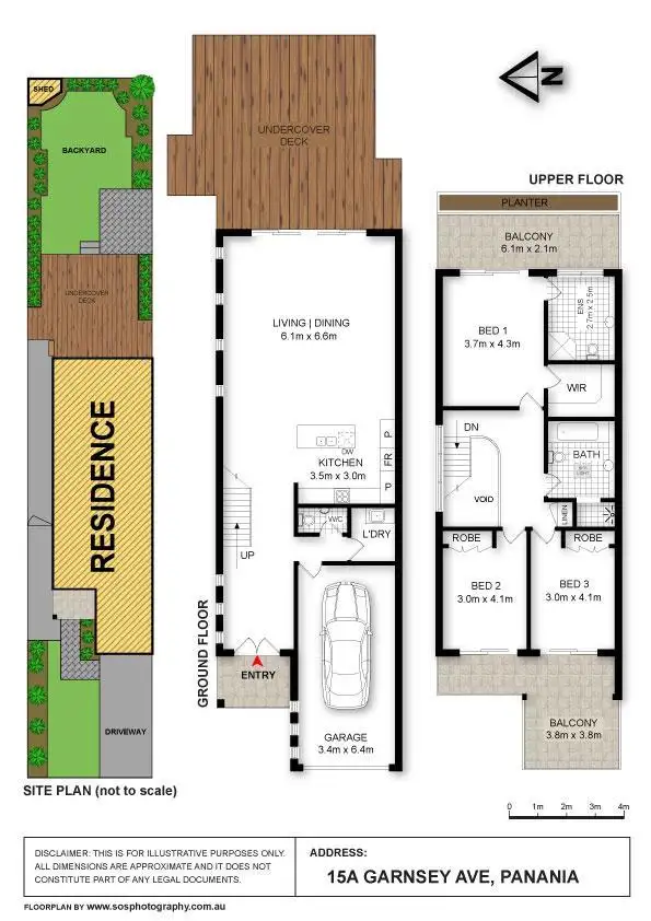 Floorplan of Homely semi-detached listing, 15a Garnsey Avenue, Panania NSW 2213