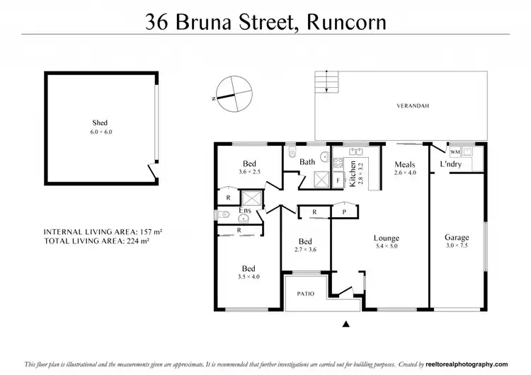Floorplan of Homely house listing, 36 Bruna Street, Runcorn QLD 4113