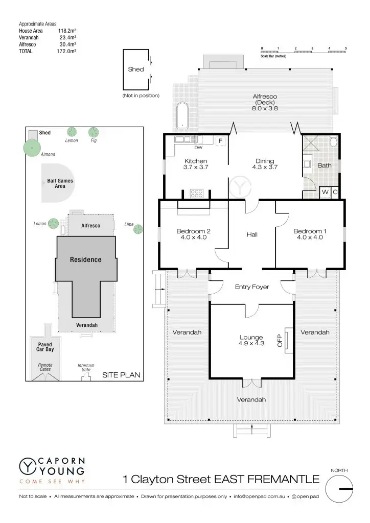 Floorplan of Homely house listing, 1 Clayton Street, East Fremantle WA 6158