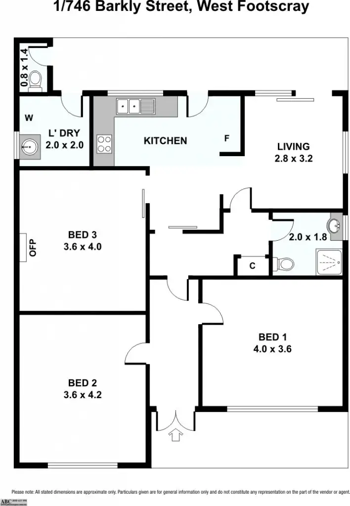 Floorplan of Homely house listing, 1/746 Barkly Street, West Footscray VIC 3012