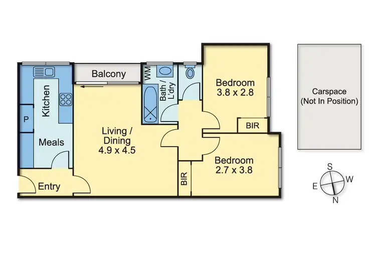 Floorplan of Homely apartment listing, 4/68 Edgar Street North, Glen Iris VIC 3146