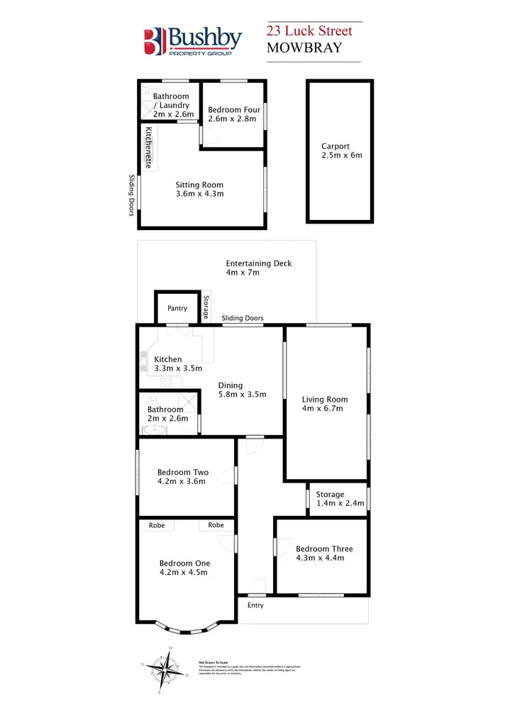 Floorplan of Homely house listing, 23 Luck Street, Mowbray TAS 7248