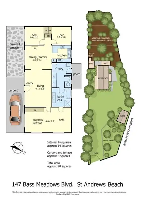 Floorplan of Homely house listing, 147 Bass Meadows Boulevard, St Andrews Beach VIC 3941