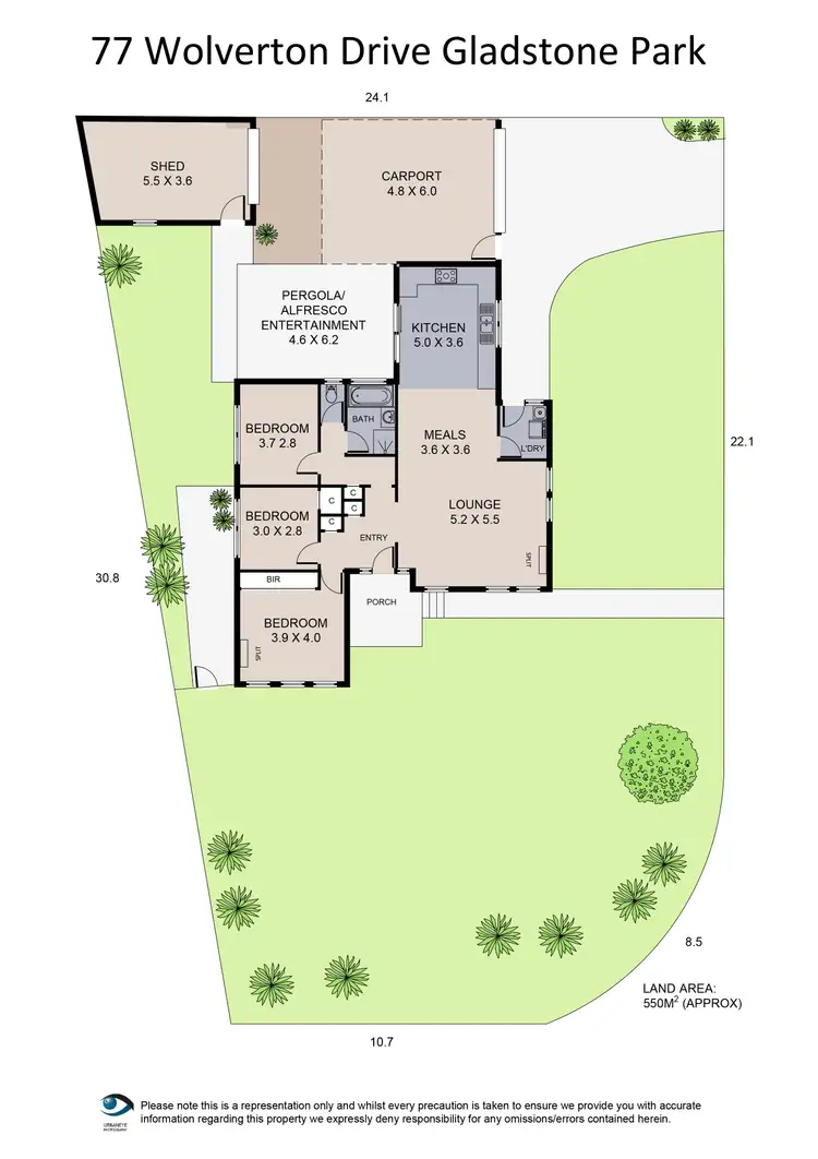Floorplan of Homely house listing, 77 Wolverton Drive, Gladstone Park VIC 3043