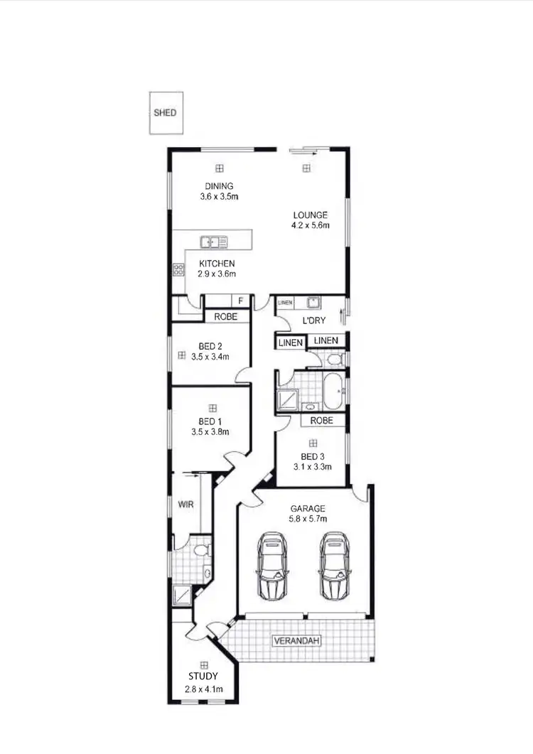 Floorplan of Homely house listing, 26B Hill Street, Campbelltown SA 5074