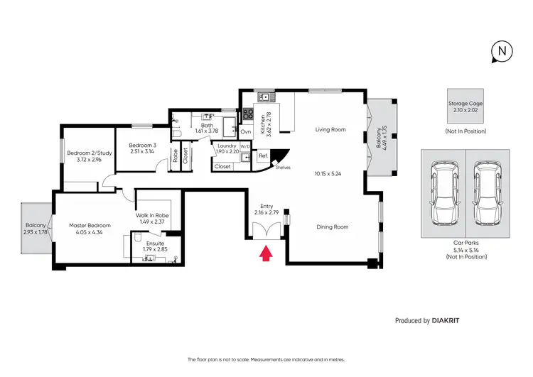 Floorplan of Homely apartment listing, 702/89 Beach Street, Port Melbourne VIC 3207
