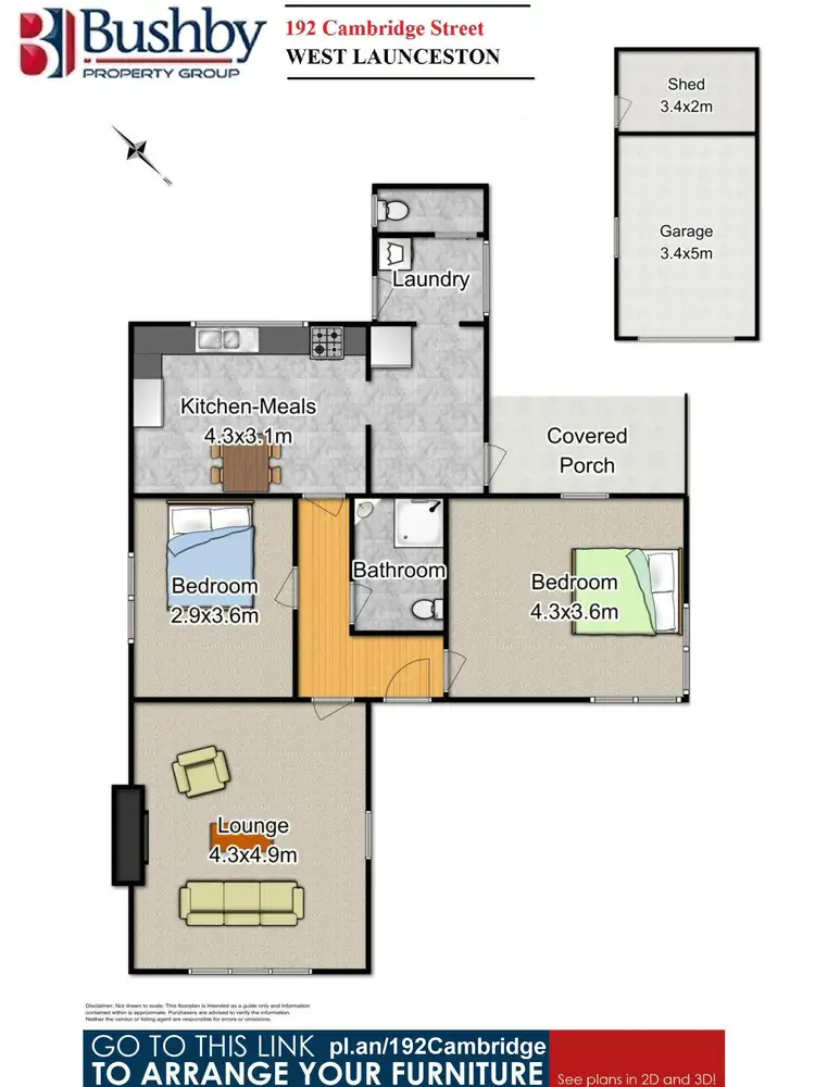 Floorplan of Homely house listing, 192 Cambridge Street, West Launceston TAS 7250