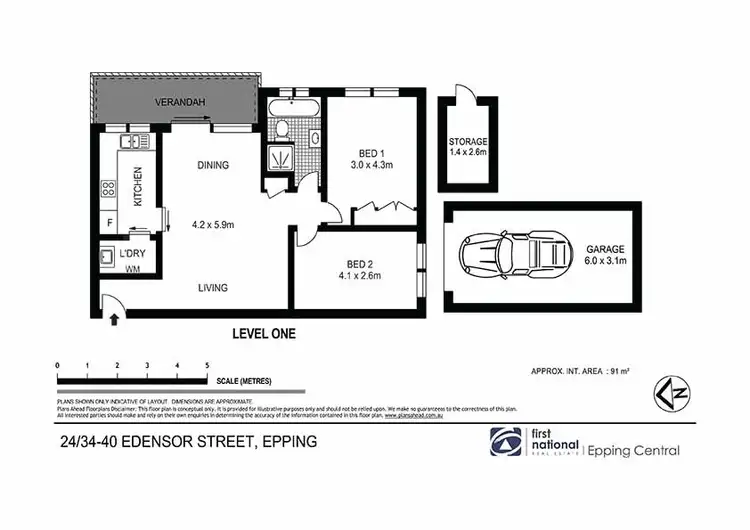Floorplan of Homely unit listing, 24/34-40 Edensor Street, Epping NSW 2121