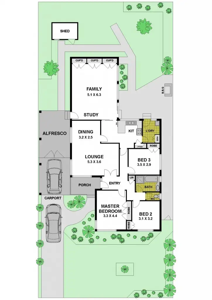 Floorplan of Homely house listing, 97 Taylor Drive, Gladstone Park VIC 3043