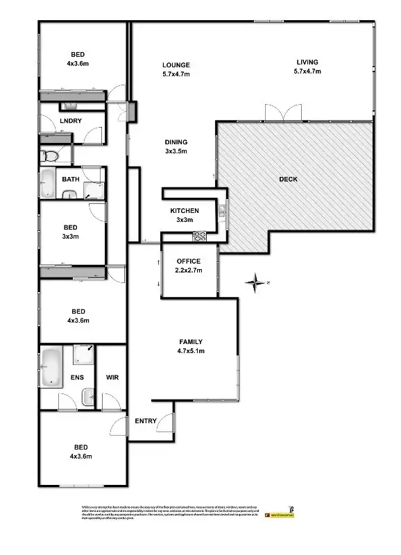 Floorplan of Homely house listing, 10 Buckland Court, Elliminyt VIC 3250