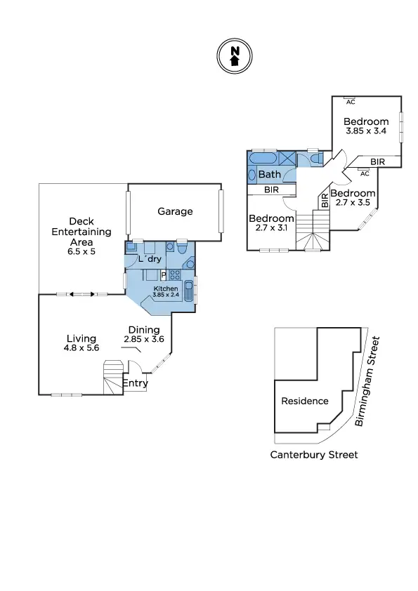 Floorplan of Homely townhouse listing, 4a Canterbury Street, Yarraville VIC 3013