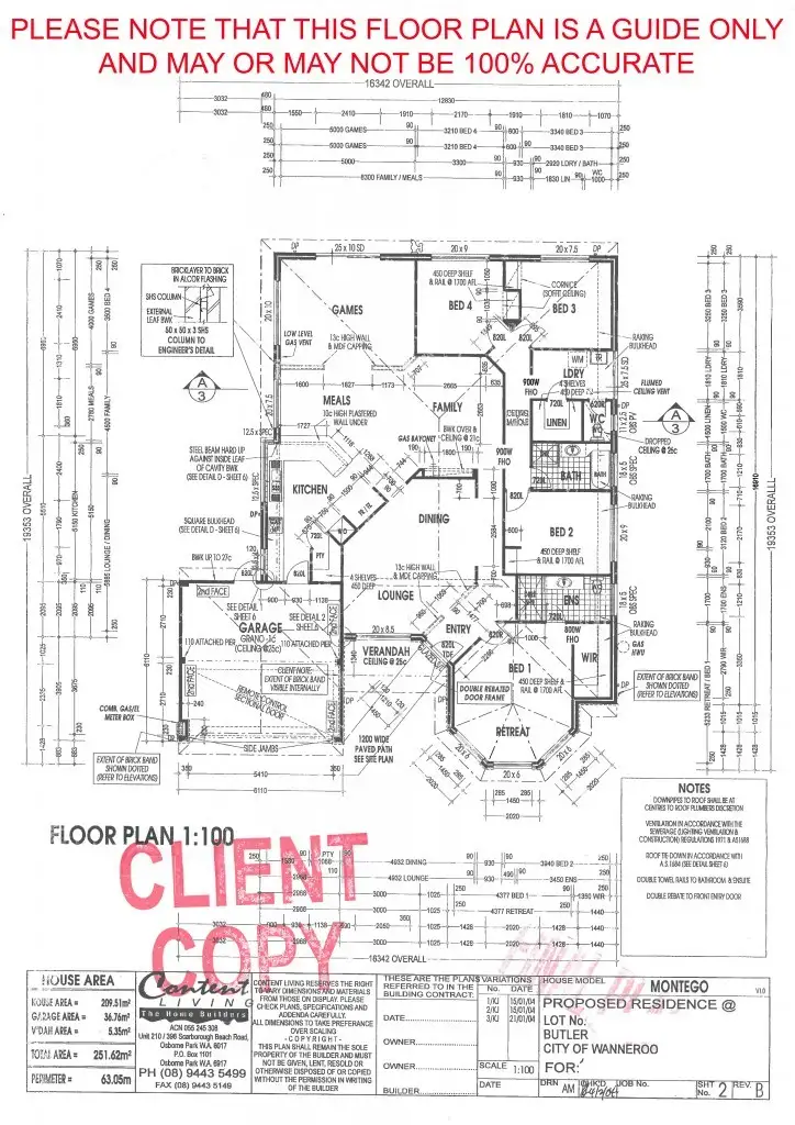 Floorplan of Homely house listing, 36 Condicote Loop, Butler WA 6036