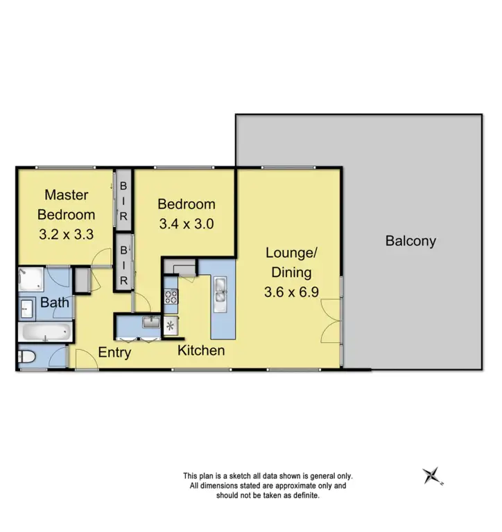 Floorplan of Homely apartment listing, 34/5-7 Alfrick Road, Croydon VIC 3136