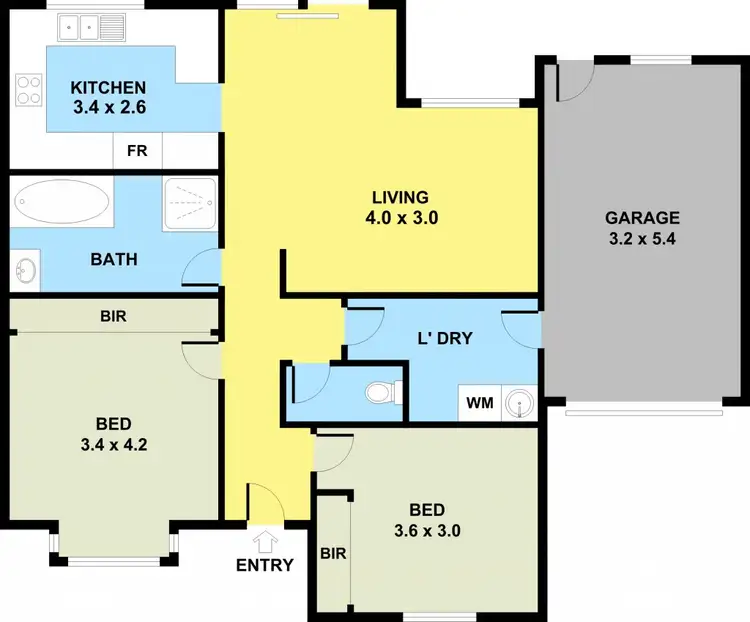 Floorplan of Homely house listing, 20 Caldwell Street, Glenroy VIC 3046
