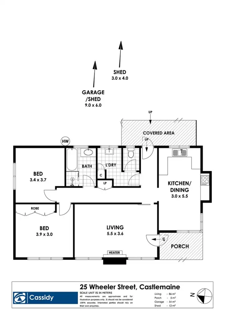 Floorplan of Homely house listing, 25 Wheeler Street, Castlemaine VIC 3450