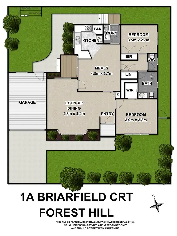 Floorplan of Homely unit listing, 1A Briarfield Court, Forest Hill VIC 3131