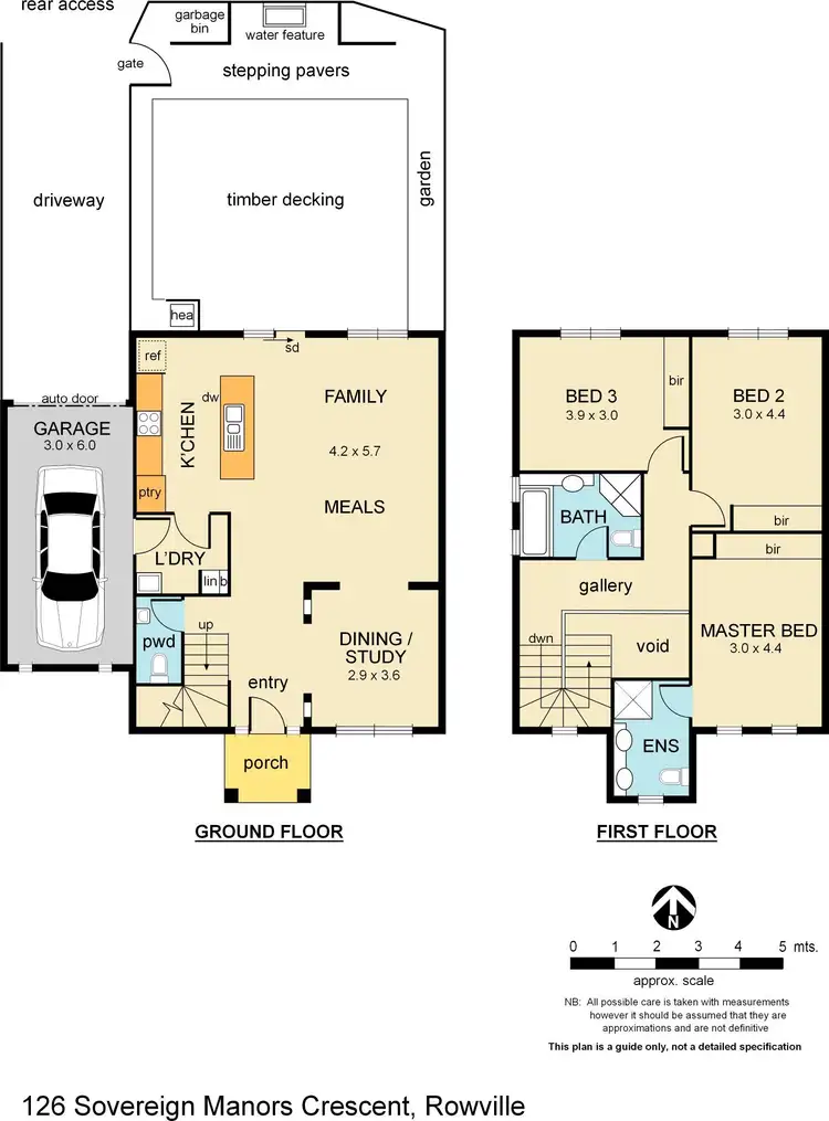Floorplan of Homely townhouse listing, 126 Sovereign Manors Crescent, Rowville VIC 3178