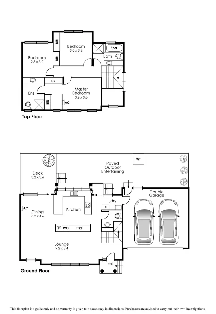 Floorplan of Homely townhouse listing, 2/203 Nepean Highway, Aspendale VIC 3195