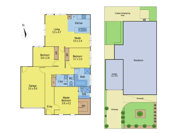 Floorplan of Homely townhouse listing, 1/8 Elsie Street, Bell Park VIC 3215