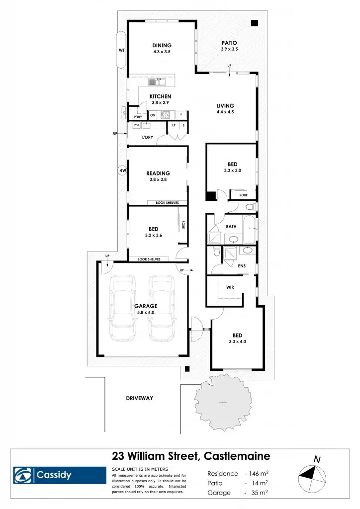 Floorplan of Homely house listing, 23 William Street, Castlemaine VIC 3450