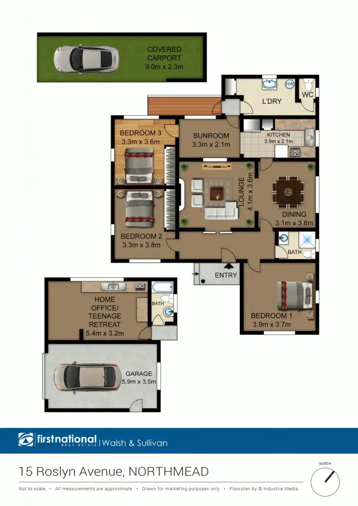 Floorplan of Homely house listing, 15 Roslyn Ave, Northmead NSW 2152