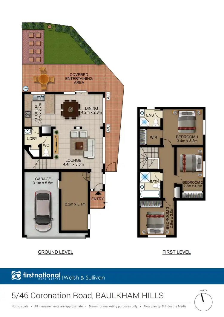 Floorplan of Homely townhouse listing, 5/46 Coronation Road, Baulkham Hills NSW 2153