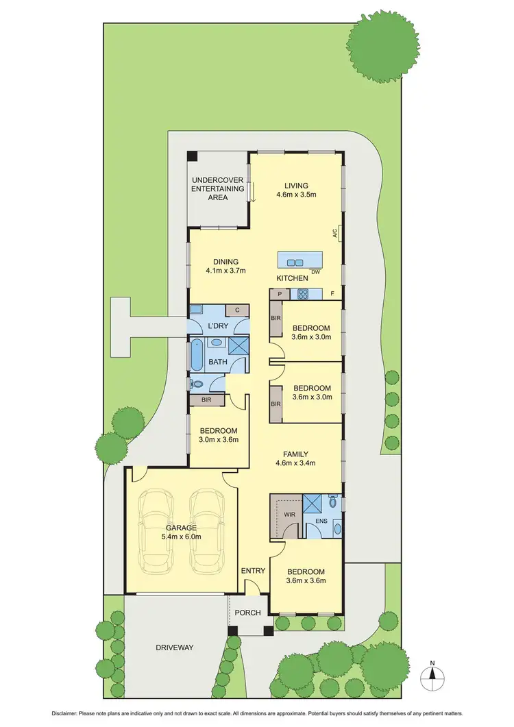 Floorplan of Homely house listing, 6 Meadow Drive, Curlewis VIC 3222