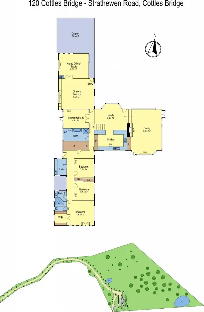 Floorplan of Homely house listing, 120 Cottlesbridge Strathewen Road, Cottles Bridge VIC 3099