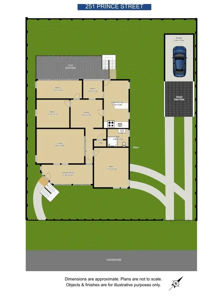 Floorplan of Homely house listing, 251 Prince Street, Grafton NSW 2460