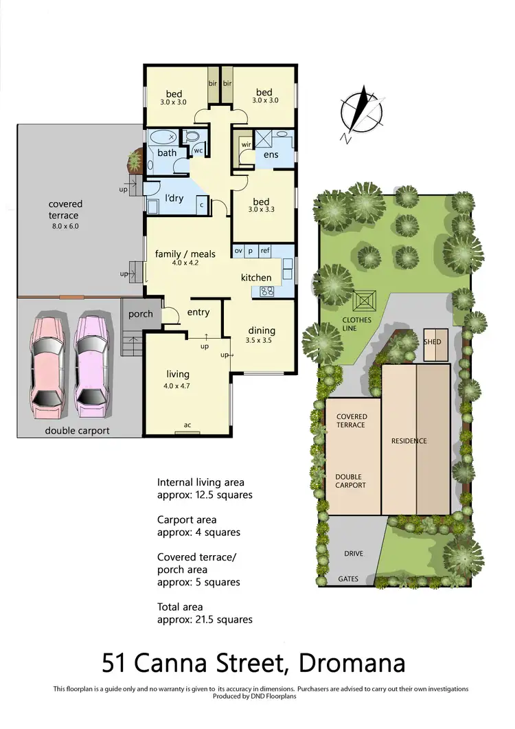 Floorplan of Homely house listing, 51 Canna Street, Dromana VIC 3936