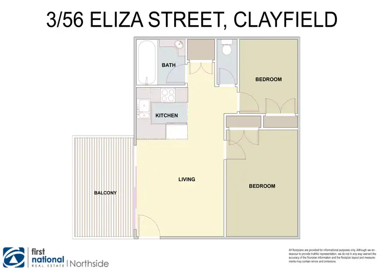 Floorplan of Homely unit listing, 3/56 Eliza Street, Clayfield QLD 4011