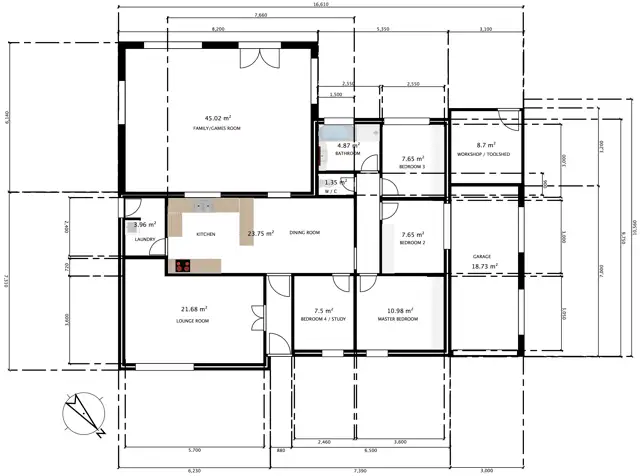 Floorplan of Homely house listing, 3 Hogarth Street, Cannington WA 6107