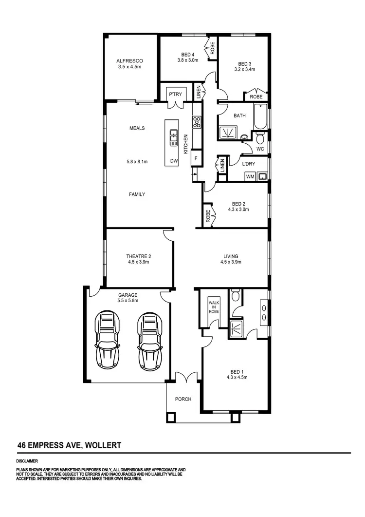 Floorplan of Homely house listing, 46 Empress Avenue, Wollert VIC 3750