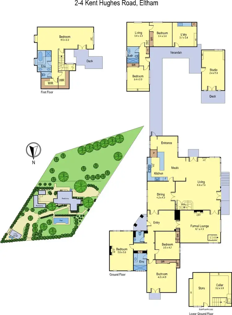 Floorplan of Homely house listing, 2-4 Kent Hughes Road, Eltham VIC 3095