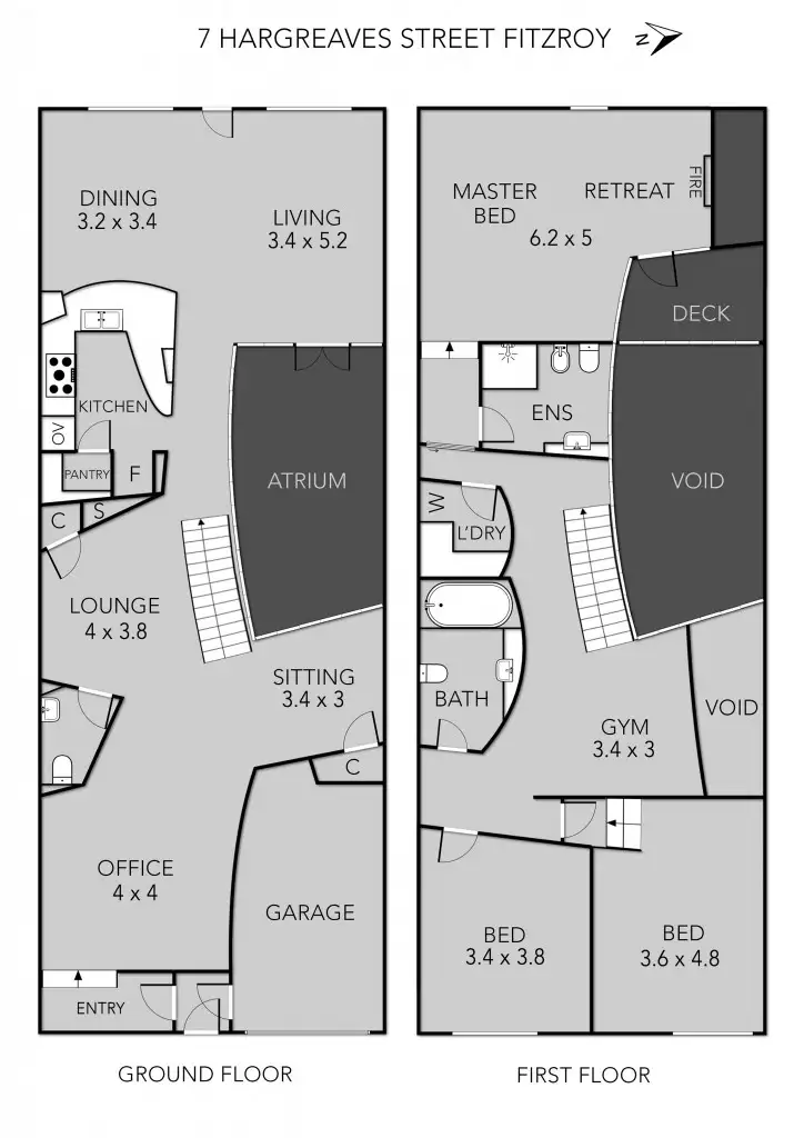 Floorplan of Homely house listing, 7 Hargreaves Street, Fitzroy VIC 3065