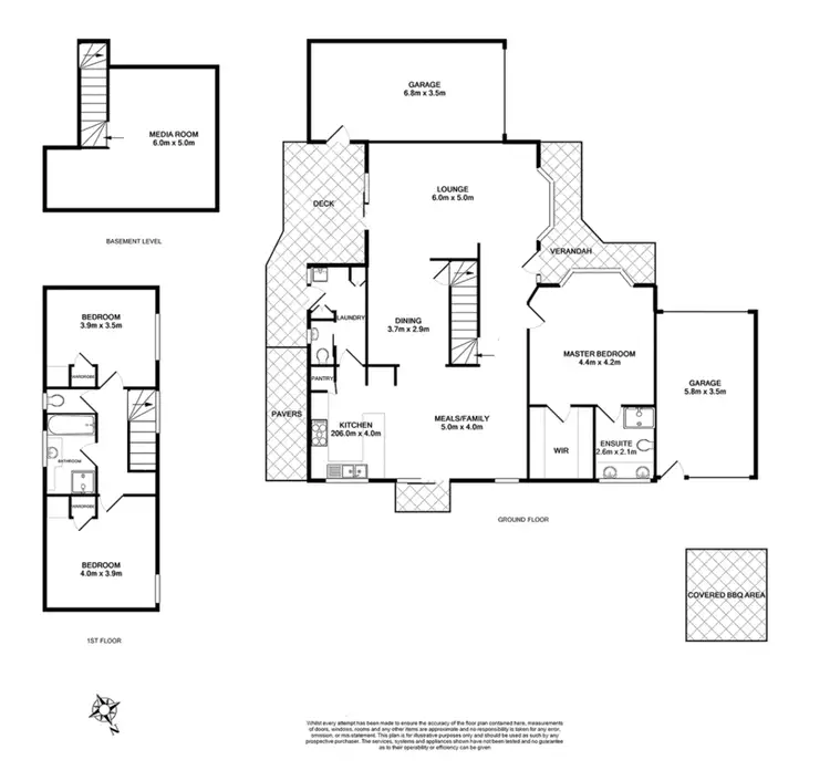 Floorplan of Homely townhouse listing, 3/26 Beaufort Road, Croydon VIC 3136
