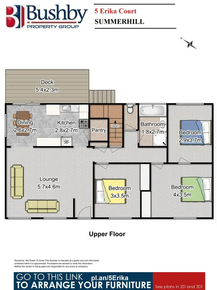 Floorplan of Homely house listing, 5 Erika Court, Summerhill TAS 7250