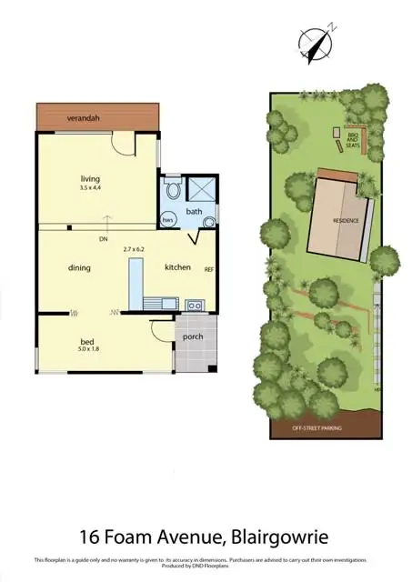 Floorplan of Homely house listing, 16 Foam Avenue, Blairgowrie VIC 3942
