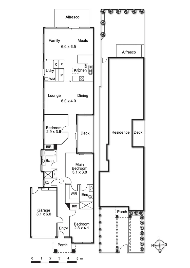 Floorplan of Homely townhouse listing, 2b Rice Street, Moorabbin VIC 3189