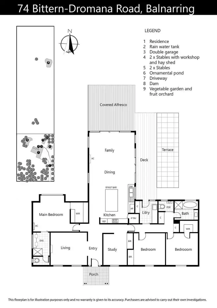 Floorplan of Homely house listing, 74 Bittern Dromana Road, Balnarring VIC 3926