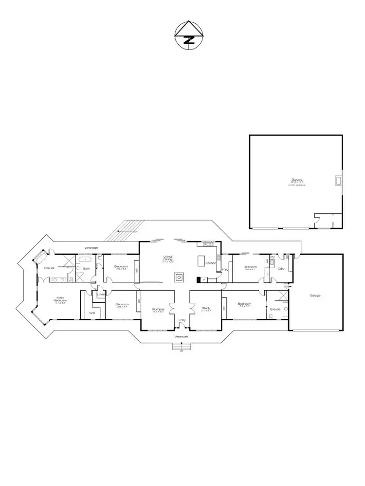 Floorplan of Homely house listing, 88 Callaghans Lane, Gordon VIC 3345