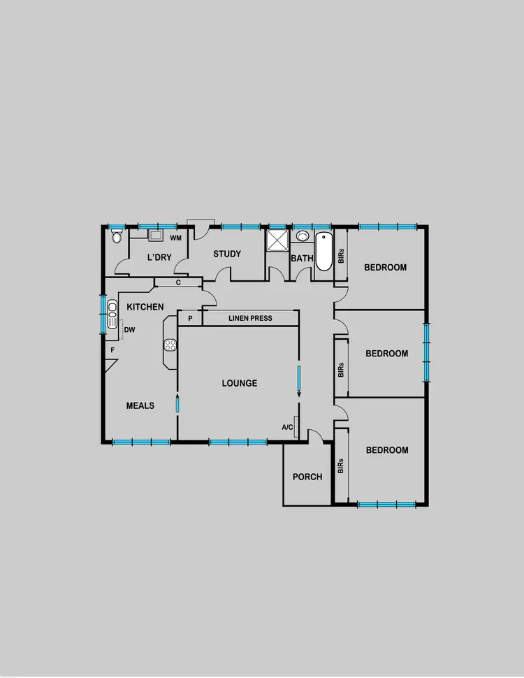 Floorplan of Homely house listing, 218 Spencer Street, Sebastopol VIC 3356