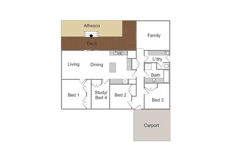 Floorplan of Homely house listing, 108 Highton Lane, Mansfield VIC 3722