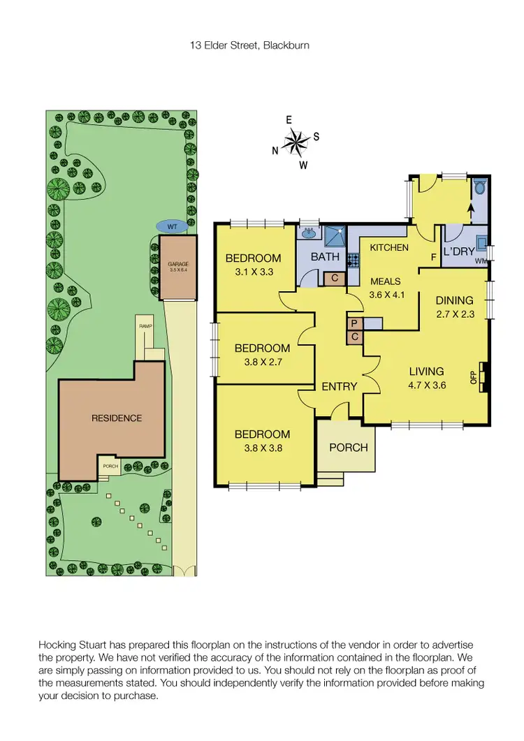 Floorplan of Homely house listing, 13 Elder Street, Blackburn VIC 3130