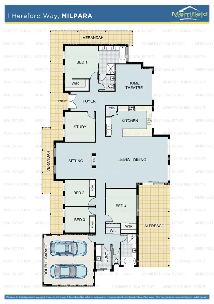 Floorplan of Homely house listing, 1 Hereford Way, Milpara WA 6330
