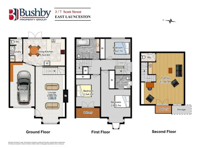 Floorplan of Homely house listing, 3/7 Scott Street, East Launceston TAS 7250
